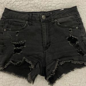 Aeropostale brand charcoal ribbed shorts