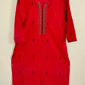 Red Kurta