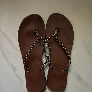 Brown Slippers Size -36