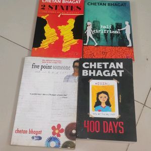 4 Chetan Bhagat Books Set