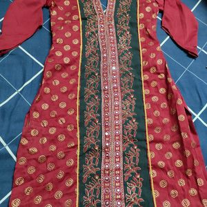 Deep Back Kurta Set