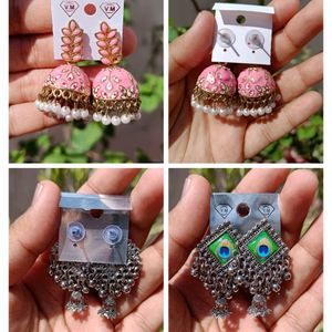 Combo 4 Earrings Jhumka