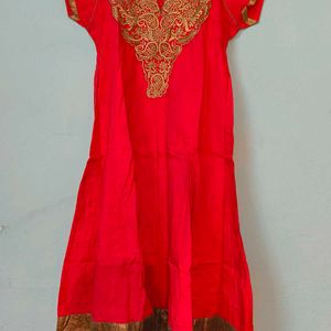 Red Anarkali