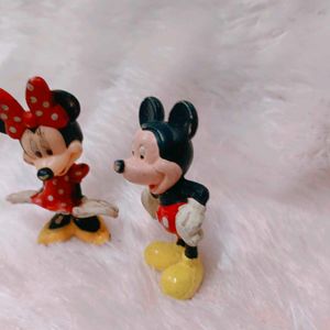 Vintage Original Mini And Mickey Mouse Miniature