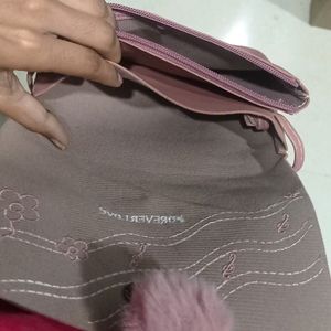 Peach Colour Sling Bag