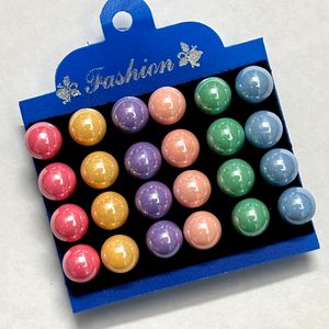 Original Pearls Multicolored Moti Pack Of 12 Pair