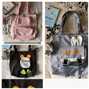 Kawaii Tote Bags ( Only Lavender Color Available)