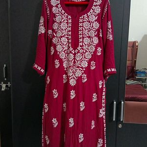 Lucknowi Chikankari With Handwork