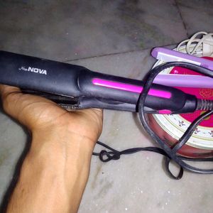 Combo Stylish Hair Straightener With Curler