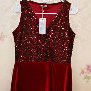 Red Embellished Dress