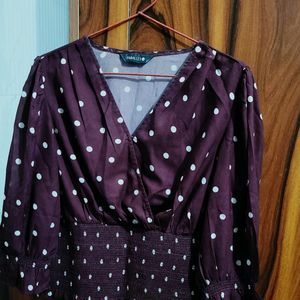 White polka dot Tunic