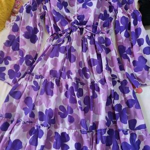 Floral Purple Dress