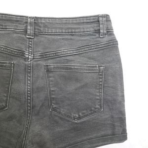 Denim Short Black