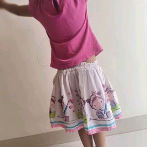 Skirt and Top For Kids.