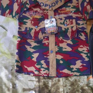 Camouflage Shirt With Pant