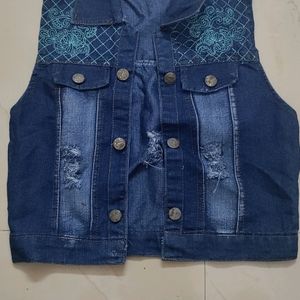 Denim Half Jacket