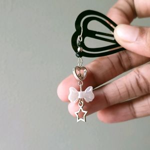 Coquette Heart Hair Clips (2pcs)