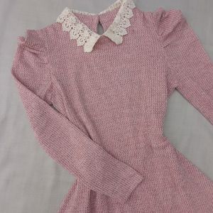 New Korean Wool Short Dresss