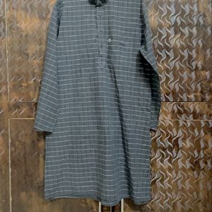 Dark Grey Kurta For Men