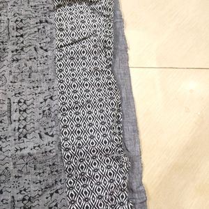 Grey N Black Kurti