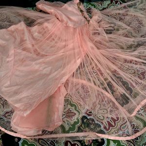 Very Pretty Peach Heavy Net Gown 💥🌸🌸