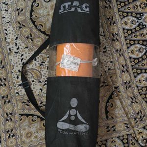 Orange Yoga Mat With Bag