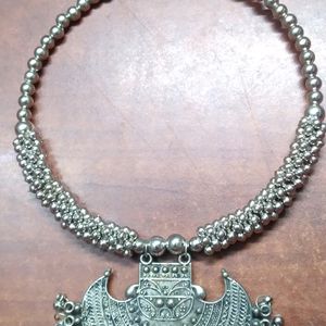 Oxidized Silver Necklace