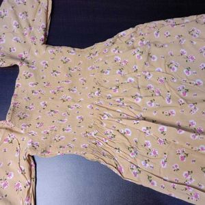 Floral Mini Dress For Women (Size-S)