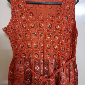 Traditional Printed Cotton Dress