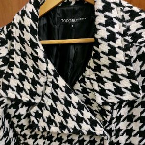 Black & White Winter Jacket Blazer