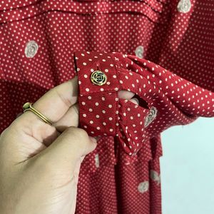 Vintage Polka Red Dress