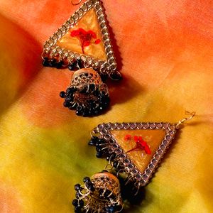 Triangle Resin Jhumka