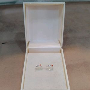 Diamond And Plan Bali Pairs Pure Silver