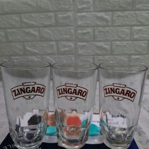 A Set Of 3 Glass