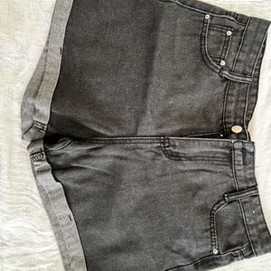 Charcoal denim Shorts