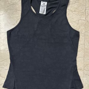 Black Tank Top With Side Slits