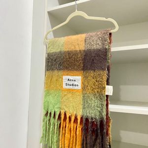 Acne Studios Mohair Checked Scarf