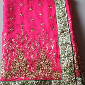 Embroidery Heavy Work Saree For Women