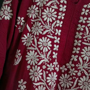 Lucknowi Chikankari With Handwork