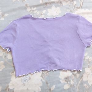 lavender crop top