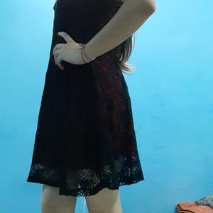 Crochet Black Dress