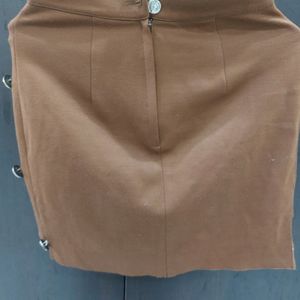 Brown Mini Skirt