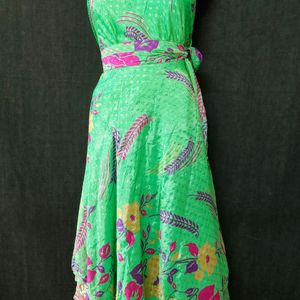 Vintage Silk Saree Wrap Skirt