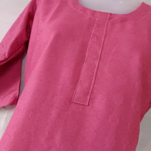 Light Pink Shirt Kurti