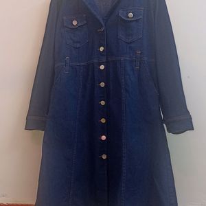 Stylish Button-Up Denim Dress