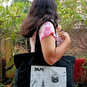 Black Tote Bag For Everyday Use