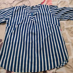 Striped 3/4th sleeve top