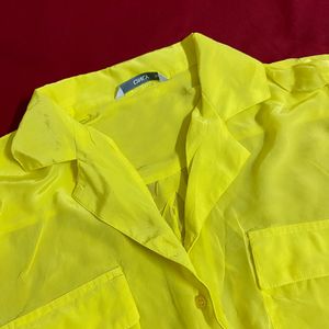 ONLY Yellow Shirt Style Top