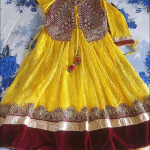 yellow 🥰💫Anarkali kurta