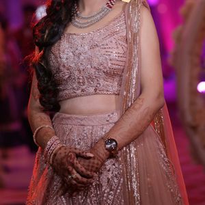 Rose Gold Lehenga Choli